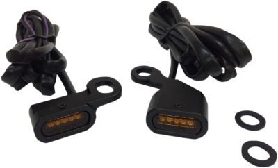 20402134 - DRAG SPECIALTIES LIGHTS MARKER HANDLEBAR BLACK/AMBER LED