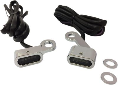 20402137 - DRAG SPECIALTIES LIGHTS MARKER HANDLEBAR CHROME/SMOKE LED