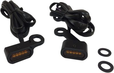 20402138 - DRAG SPECIALTIES LIGHTS MARKER HANDLEBAR BLACK/AMBER LED