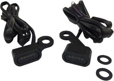 20402139 - DRAG SPECIALTIES LIGHTS MARKER HANDLEBAR BLACK/SMOKE LED