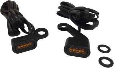 20402142 - DRAG SPECIALTIES LIGHTS MARKER HANDLEBAR BLACK/AMBER LED