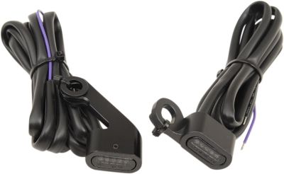 20402143 - DRAG SPECIALTIES LIGHTS MARKER HANDLEBAR BLACK/SMOKE LED