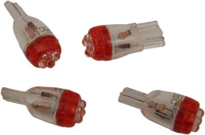 20600007 - DRAG SPECIALTIES MINI WEDGE LED BULB RED 12V