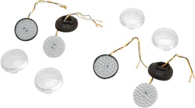 20600013 - DRAG SPECIALTIES LED TURN SIGNAL CONVERSION DEUCE-STYLE AMBER DUAL-FUN...