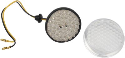 20600014 - DRAG SPECIALTIES LED TURN SIGNAL CONVERSION DEUCE-STYLE AMBER SINGLE-F...