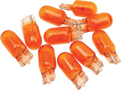 20600123 - DRAG SPECIALTIES MARKER LIGHT WEDGE BULB AMBER 5W 12V