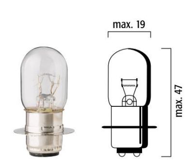 20600616 - FLOSSER BULB 12V 25/25W  P15D-25-1 10PK