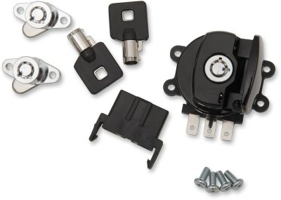 21060408 - DRAG SPECIALTIES IGNITION SWITCH SIDE HINGE BLACK