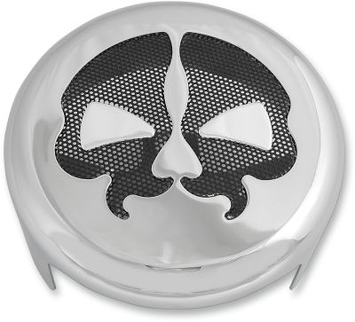 21070249 - DRAG SPECIALTIES COVER HORN SKULL CHROME