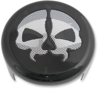 21070250 - DRAG SPECIALTIES COVER HORN SKULL BLACK