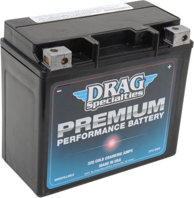 21130454 - DRAG SPECIALTIES BATTERY PREMIUM (GYZ) 12V LEAD ACID REPLACEMENT 175 M...