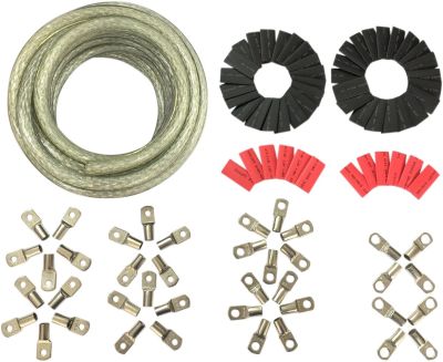 21130671 - DRAG SPECIALTIES BATTERY CABLE KIT CUSTOM CLEAR 
