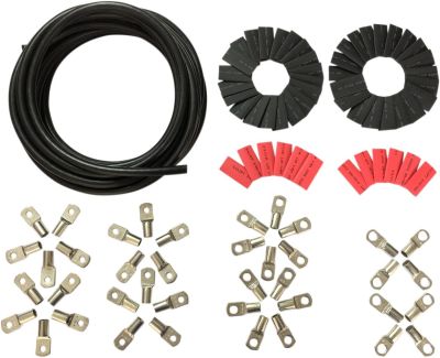 21130672 - DRAG SPECIALTIES BATTERY CABLE KIT CUSTOM BLACK 