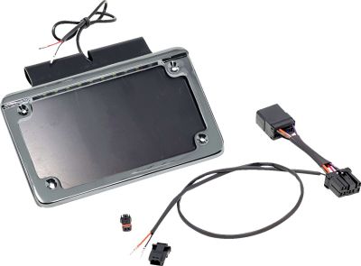 21201414 - NAMZ HANGER SADDLEBAG TAG W/CHR ILLUM LIC PLATE FRAME 97 FLHR