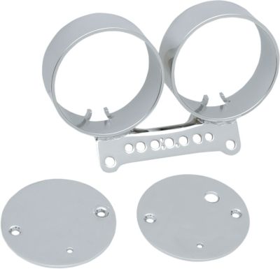 22100198 - DRAG SPECIALTIES DUAL GAUGE BRACKET 3.375