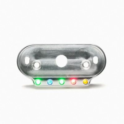 22100214 - motogadget HANDLEBAR BRACKET FRAME POLISHED WITH INDICATOR LIGHTS FOR ...