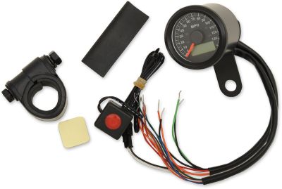 22100420 - DRAG SPECIALTIES ELECTRONIC SPEEDOMETERS WITH INDICATOR LIGHTS 1-7/8