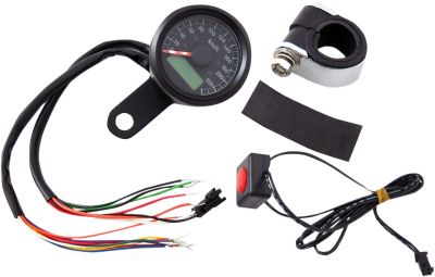 22100422 - DRAG SPECIALTIES ELECTRONIC SPEEDOMETERS WITH INDICATOR LIGHTS 1-7/8