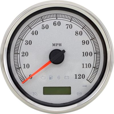 22100463 - DRAG SPECIALTIES SPEEDOMETER SLVR MPH RK