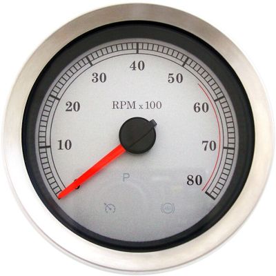 22110167 - DRAG SPECIALTIES TACHOMETER SLVR 04-