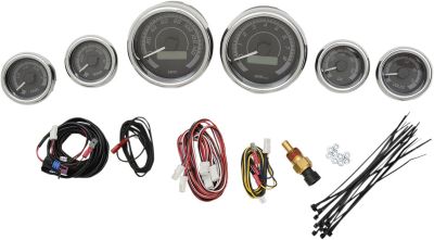 22120436 - Dakota Digital GAUGE KIT MVX-8K SERIES CHROME BLACK GRAY