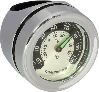 22120726 - DRAG SPECIALTIES BAR MOUNT THERMOMETER CHROME