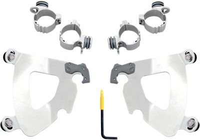 23200114 - MEMPHIS SHADES MOUNTING KIT TRIGGER-LOCK GAUNTLET FAIRING POLISHED