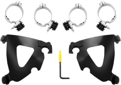 23200204 - MEMPHIS SHADES MNT KIT RD WARR FXLR BLK