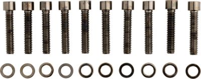 24010573 - DRAG SPECIALTIES BLACK CHROME SOCKET-HEAD CAM COVER BOLT KIT SMOOTH