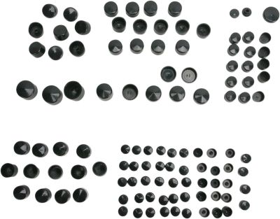 24010699 - DRAG SPECIALTIES BOLT COVER KIT STANDARD BLACK