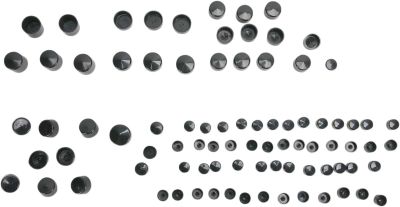 24010707 - DRAG SPECIALTIES BOLT COVER KIT STANDARD BLACK