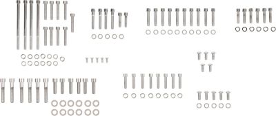 24010763 - DRAG SPECIALTIES CHROME SOCKET-HEAD MOTOR BOLT KIT SMOOTH