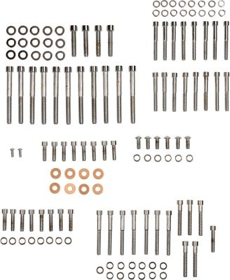 24010767 - DRAG SPECIALTIES CHROME SOCKET-HEAD MOTOR BOLT KIT SMOOTH