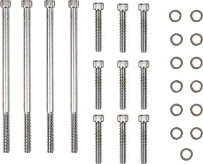 24010771 - DRAG SPECIALTIES CHROME SOCKET-HEAD PRIMARY COVER BOLT KIT KNURLED
