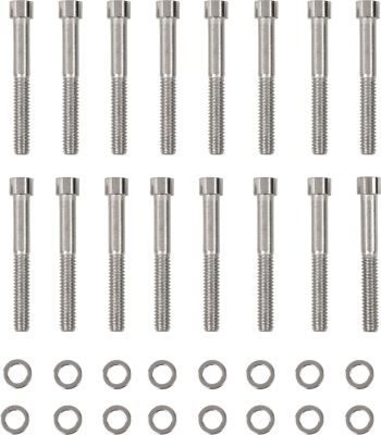 24010784 - DRAG SPECIALTIES CHROME SOCKET-HEAD PRIMARY COVER BOLT KIT SMOOTH