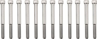 24010972 - DRAG SPECIALTIES BOLT KIT M8 CRANKCASE KNURLED ALLEN HEAD CHROME