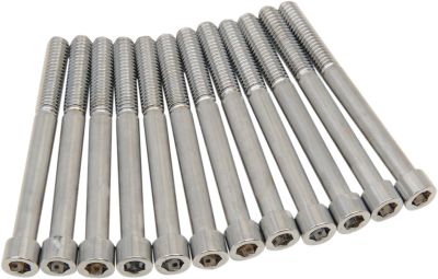 24010973 - DRAG SPECIALTIES BOLT KIT M8 CRANKCASE SMOOTH SOCKET HEAD CHROME
