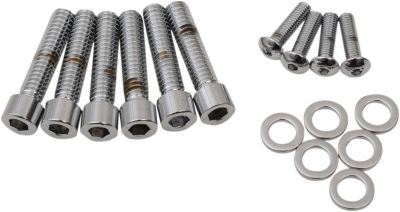 24010984 - DRAG SPECIALTIES BOLT KIT M8 HANDLEBAR CONTROL SMOOTH SOCKET HEAD CHRO...