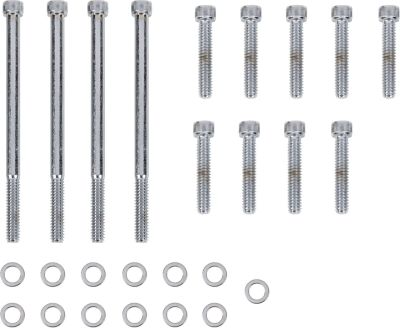 24010989 - DRAG SPECIALTIES BOLT KIT M8 OUTER PRIMARY KNURLED ALLEN HEAD CHROME