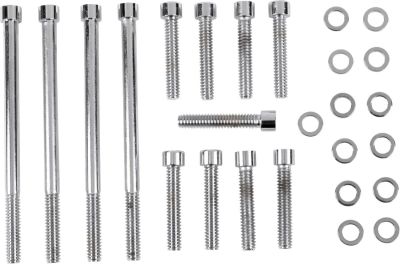 24010990 - DRAG SPECIALTIES BOLT KIT M8 OUTER PRIMARY SMOOTH SOCKET HEAD CHROME