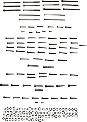 24011018 - DRAG SPECIALTIES BOLT KIT M8 ENGINE SMOOTH SOCKET HEAD BLACK