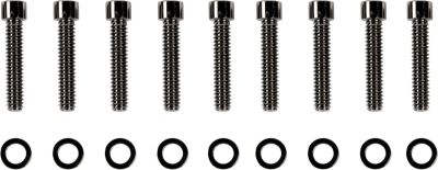 24011026 - DRAG SPECIALTIES BOLT KIT M8 CAM COVER SMOOTH SOCKET HEAD BLACK
