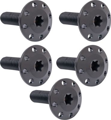 24011699 - ARLEN NESS BOLT KIT ROTOR FRONT HOLESHOT 5 PACK SPOKE MOUNT, BLK