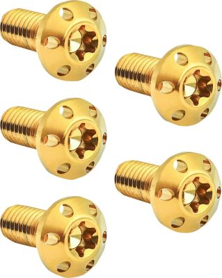 24011703 - ARLEN NESS BOLT KIT ROTOR REAR HOLESHOT 5 PACK HUB MOUNT, GOLD
