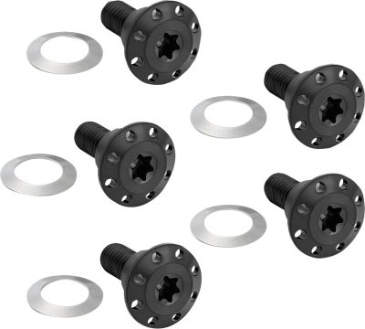 24011715 - ARLEN NESS BOLT KIT ROTOR FRONT HOLESHOT 5 PACK SPOKE MNT BLK