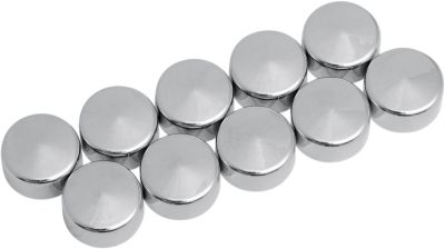 24020118 - DRAG SPECIALTIES CHROME HEX BOLT/NUT COVER 9/16