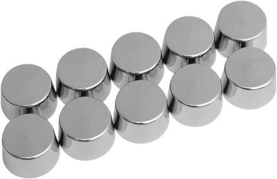 24020122 - DRAG SPECIALTIES CHROME HEX BOLT/NUT COVER 5/16