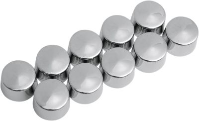 24020129 - DRAG SPECIALTIES CHROME HEX BOLT/NUT COVER 10MM