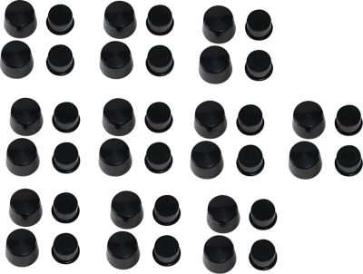 24020162 - DRAG SPECIALTIES AXLE CAPS FRONT BLACK