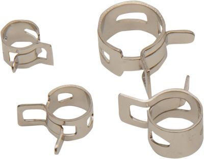 24020213 - DRAG SPECIALTIES SPRING CLAMPS ASSORTMENT CHROME